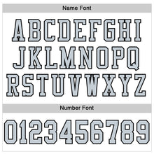 Load image into Gallery viewer, Custom White Silver-Black Mesh Authentic Football Jersey