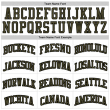 Load image into Gallery viewer, Custom White Olive-Black Authentic Throwback Basketball Jersey