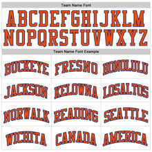 Load image into Gallery viewer, Custom White Orange-Royal Authentic Throwback Basketball Jersey