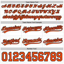 Load image into Gallery viewer, Custom White Orange-Black Authentic Throwback Basketball Shorts