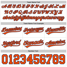 Load image into Gallery viewer, Custom White Orange-Navy Authentic Throwback Basketball Shorts