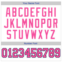 Load image into Gallery viewer, Custom White Pink Black-Light Blue Authentic Throwback Basketball Jersey