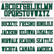 Load image into Gallery viewer, Custom White Kelly Green-Black Mesh Authentic Football Jersey