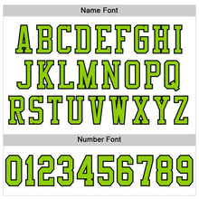 Load image into Gallery viewer, Custom White Neon Green-Black Mesh Authentic Football Jersey