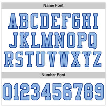 Load image into Gallery viewer, Custom White Light Blue-Royal Mesh Authentic Football Jersey