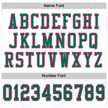Load image into Gallery viewer, Custom White Kelly Green-Pink Mesh Authentic Football Jersey