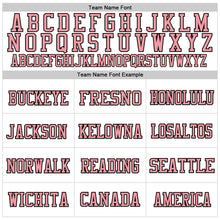 Load image into Gallery viewer, Custom White Medium Pink-Black Mesh Authentic Football Jersey