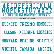 Load image into Gallery viewer, Custom White Pink-Teal Mesh Authentic Football Jersey