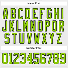 Load image into Gallery viewer, Custom White Neon Green-Black Hockey Lace Neck Jersey