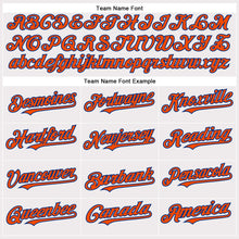 Load image into Gallery viewer, Custom White Orange-Royal Authentic Baseball Jersey