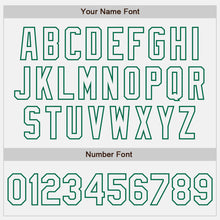 Load image into Gallery viewer, Custom White Kelly Green Authentic Baseball Jersey