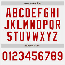 Load image into Gallery viewer, Custom White Red Authentic Baseball Jersey