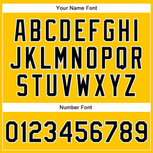 Load image into Gallery viewer, Custom Yellow Black-White Authentic Baseball Jersey