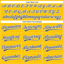 Load image into Gallery viewer, Custom Yellow Steel Gray-White Authentic Baseball Jersey