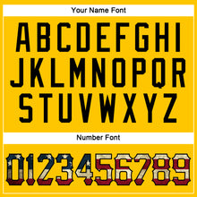 Load image into Gallery viewer, Custom Yellow Vintage USA Flag-Black Performance T-Shirt