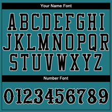 Load image into Gallery viewer, Custom Teal Black-Gray Authentic Baseball Jersey