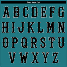 Load image into Gallery viewer, Custom Teal Black-Gray Authentic Baseball Jersey