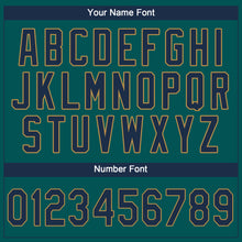 Load image into Gallery viewer, Custom Aqua Navy-Old Gold Performance T-Shirt