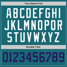 Load image into Gallery viewer, Custom Teal Purple-White Authentic Baseball Jersey