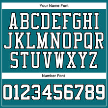 Load image into Gallery viewer, Custom Teal White-Orange Authentic Baseball Jersey