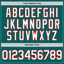 Load image into Gallery viewer, Custom Aqua White-Red Performance T-Shirt