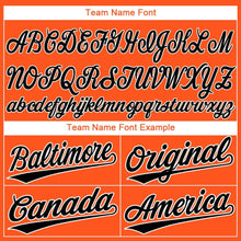 Load image into Gallery viewer, Custom Orange Black-White Baseball Jersey