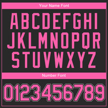 Load image into Gallery viewer, Custom Black Pink-White Authentic Baseball Jersey
