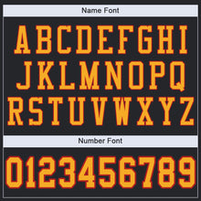 Load image into Gallery viewer, Custom Black Gold-Scarlet Mesh Authentic Football Jersey