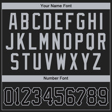 Load image into Gallery viewer, Custom Black Black-Gray Authentic Baseball Jersey