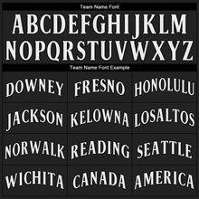 Load image into Gallery viewer, Custom Black White-Gray Authentic Baseball Jersey