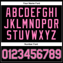 Load image into Gallery viewer, Custom Black Pink-White Authentic Throwback Rib-Knit Baseball Jersey Shirt