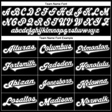 Load image into Gallery viewer, Custom Black White-Gray Authentic Throwback Rib-Knit Baseball Jersey Shirt