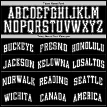 Load image into Gallery viewer, Custom Black White-Gray Authentic Baseball Jersey