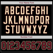 Load image into Gallery viewer, Custom Black Crimson-City Cream Authentic Baseball Jersey