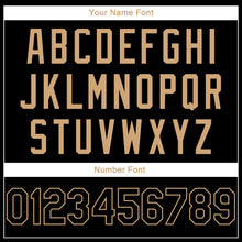 Load image into Gallery viewer, Custom Stitched Black Black-Old Gold Sports Pullover Sweatshirt Hoodie