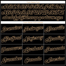 Load image into Gallery viewer, Custom Stitched Black Black-Old Gold Sports Pullover Sweatshirt Hoodie