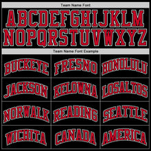 Load image into Gallery viewer, Custom Stitched Black Red-White Sports Pullover Sweatshirt Hoodie