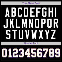 Load image into Gallery viewer, Custom Black White-Purple Authentic Baseball Jersey