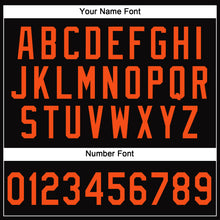 Load image into Gallery viewer, Custom Black Orange Performance T-Shirt