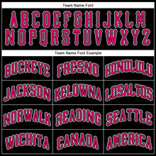 Load image into Gallery viewer, Custom Black Pink-White Performance T-Shirt