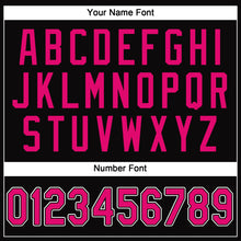 Load image into Gallery viewer, Custom Black Pink-White Performance T-Shirt