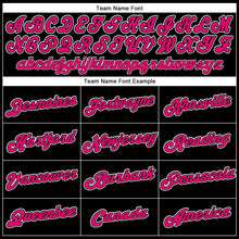 Load image into Gallery viewer, Custom Black Pink-White Performance T-Shirt