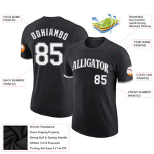 Load image into Gallery viewer, Custom Black White-Gray Performance T-Shirt