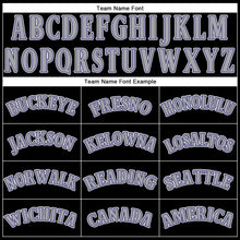 Load image into Gallery viewer, Custom Black Gray-Purple Performance T-Shirt