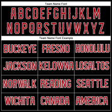 Load image into Gallery viewer, Custom Black Red-White Performance T-Shirt