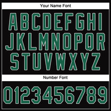 Load image into Gallery viewer, Custom Black Kelly Green-White Performance T-Shirt