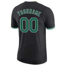 Load image into Gallery viewer, Custom Black Kelly Green-White Performance T-Shirt