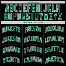 Load image into Gallery viewer, Custom Black Kelly Green-White Authentic Throwback Rib-Knit Baseball Jersey Shirt