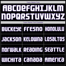 Load image into Gallery viewer, Custom Black White-Purple Authentic Throwback Rib-Knit Baseball Jersey Shirt