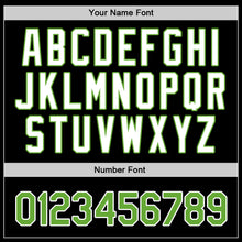Load image into Gallery viewer, Custom Black Neon Green-White Authentic Baseball Jersey